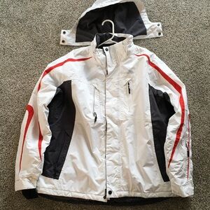 Trespass White and Red Ski Jacket